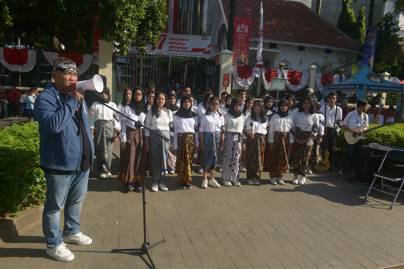 Gelorakan Semangat Nasionalisme , Ketum JMSI Teguh Santosa Baca Naskah Proklamasi Kemerdekaan di Jalan Sudirman