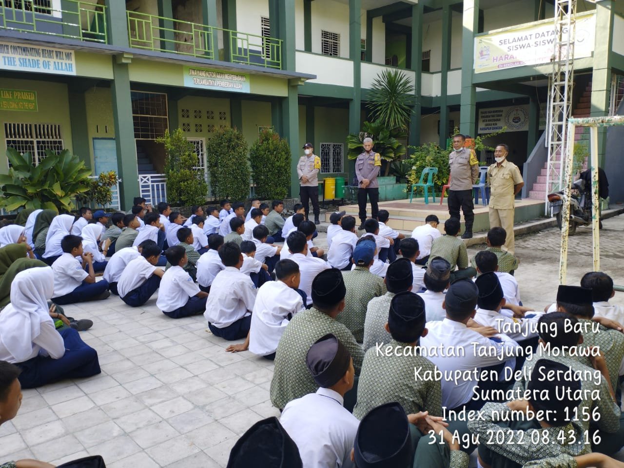 Peduli Generasi Bangsa, Personil Polsek Tanjung Morawa Sosialisasi Ke Sekolah Tetang Bahaya Keterlibatan Geng Motor