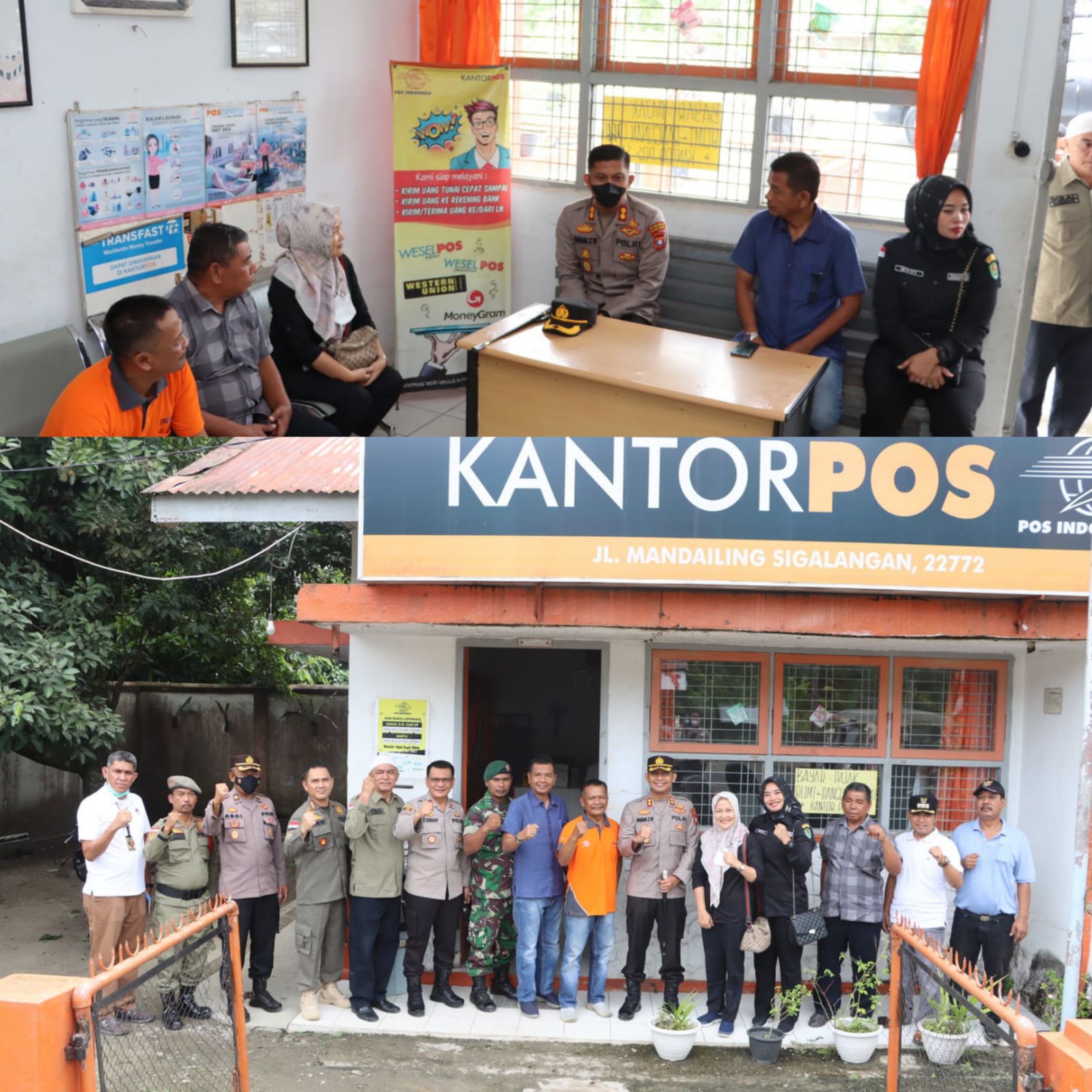 Kapolres Tapsel Pantau Langsung Kesiapan Kantor Pos untuk Penyaluran BLT