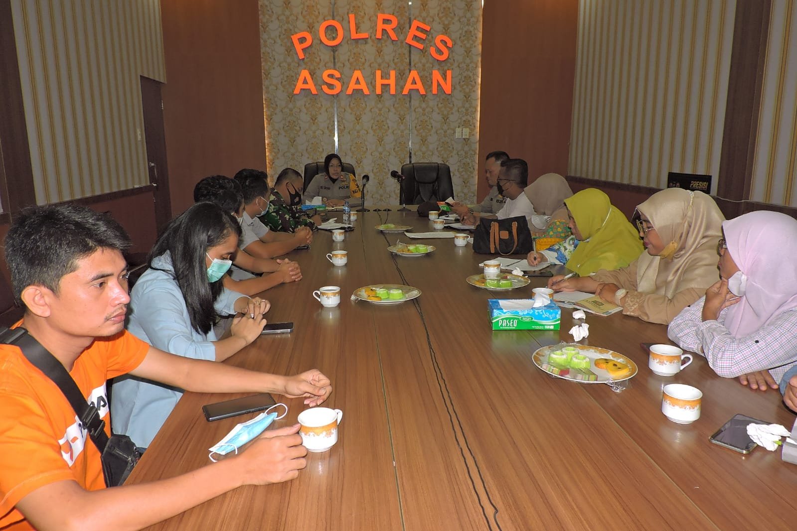 Polres Asahan Gelar Rapat Koordinasi Terkait Kenaikan Harga BBM dan Pendistribusian BLT