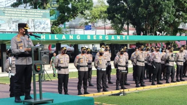 Kapolrestabes Medan Gelar Pengaman Unjukrasa Kenaikan BBM