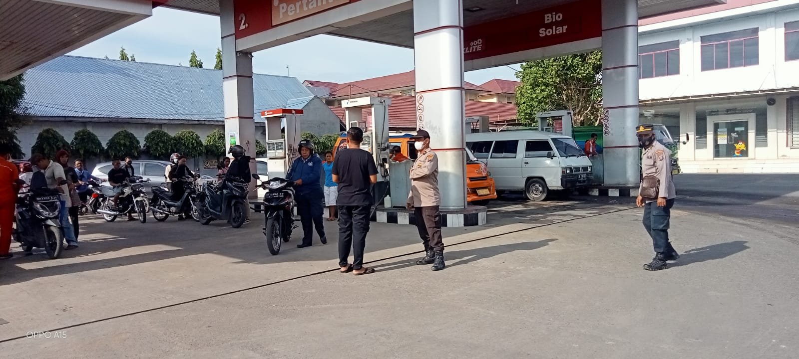 Polsek Biru-Biru Laksanakan Patroli Dan Monitoring Ketersediaan BBM di Wilayah Hukumnya