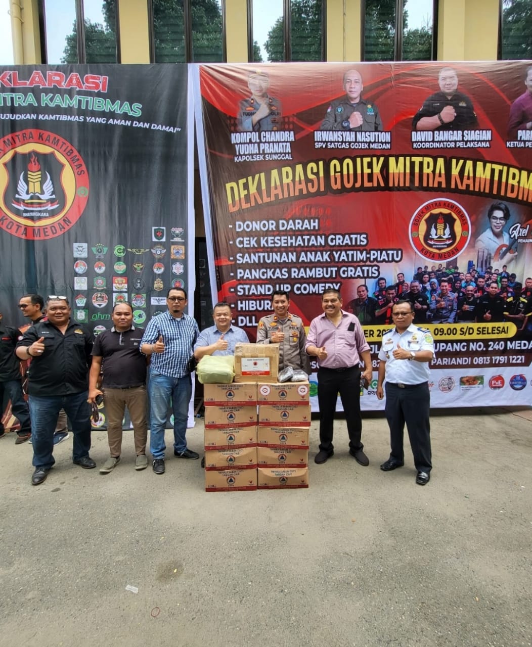 Gojek Mitra Kamtibmas Polsek Sunggal Siap Jadi Teladan Tertib Lalulintas