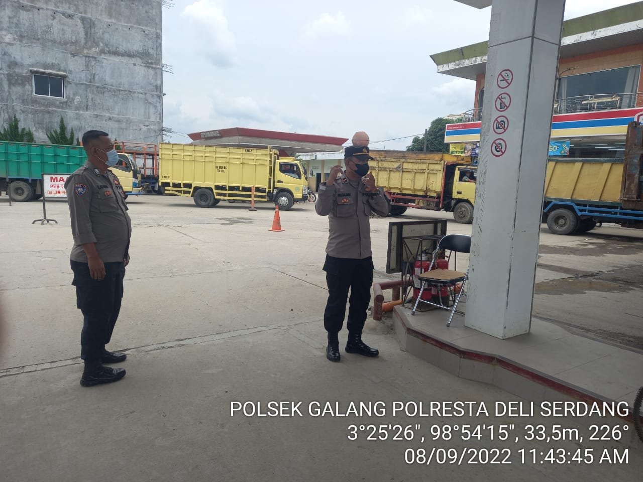 Polsek Galang Laksanakan Patroli dan Monitoring Ketersediaan BBM di Wilayah nya