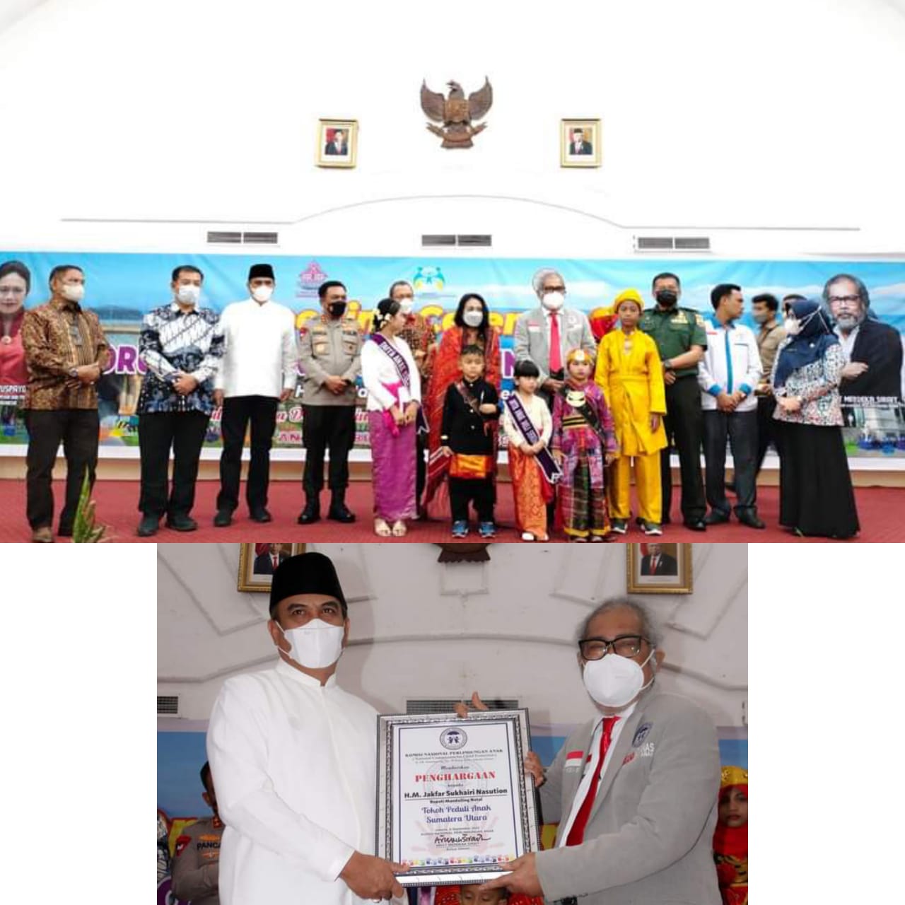 Bupati Madina Terima Penghargaan Tokoh Peduli Anak dari Komnas PA