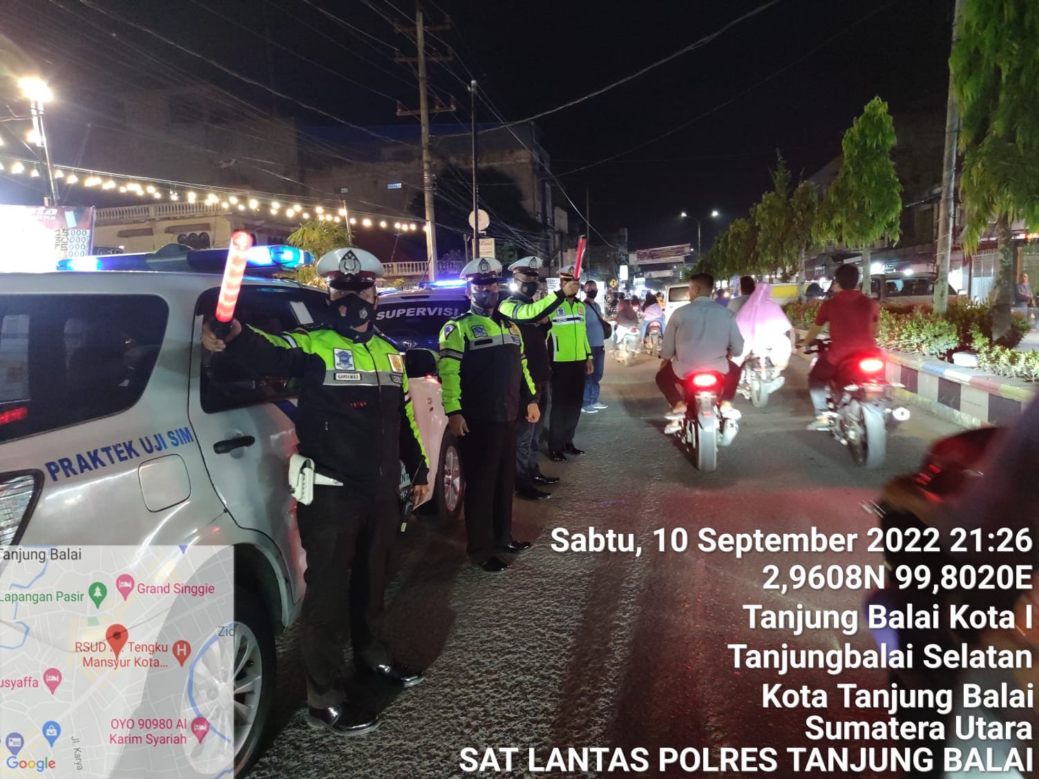 Mencegah Balap Liar dan Ugal Ugalan, Personil Satlantas Polres Tanjungbalai Laksanakan Patroli dan Penjagaan Lalulintas