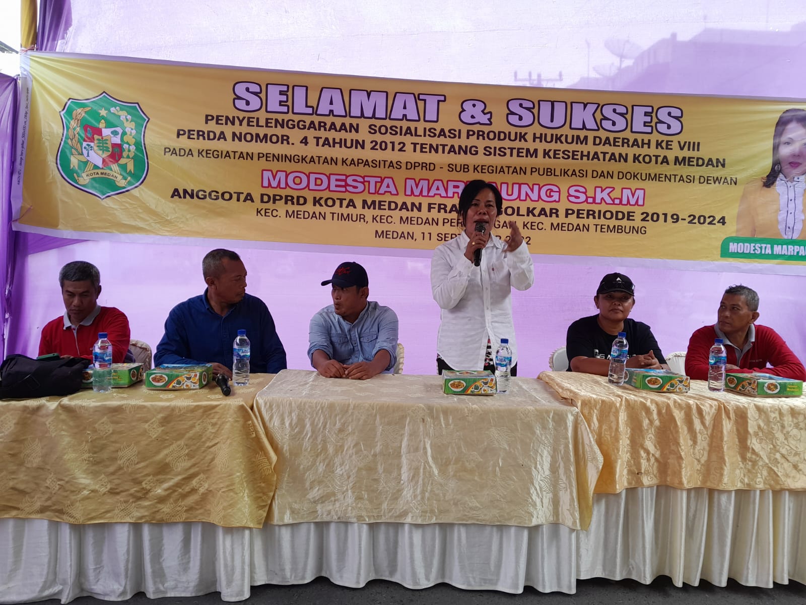 Modesta Marpaung Gelar Sosper Sistem Kesehatan, Warga Diminta Peduli Kesehatan