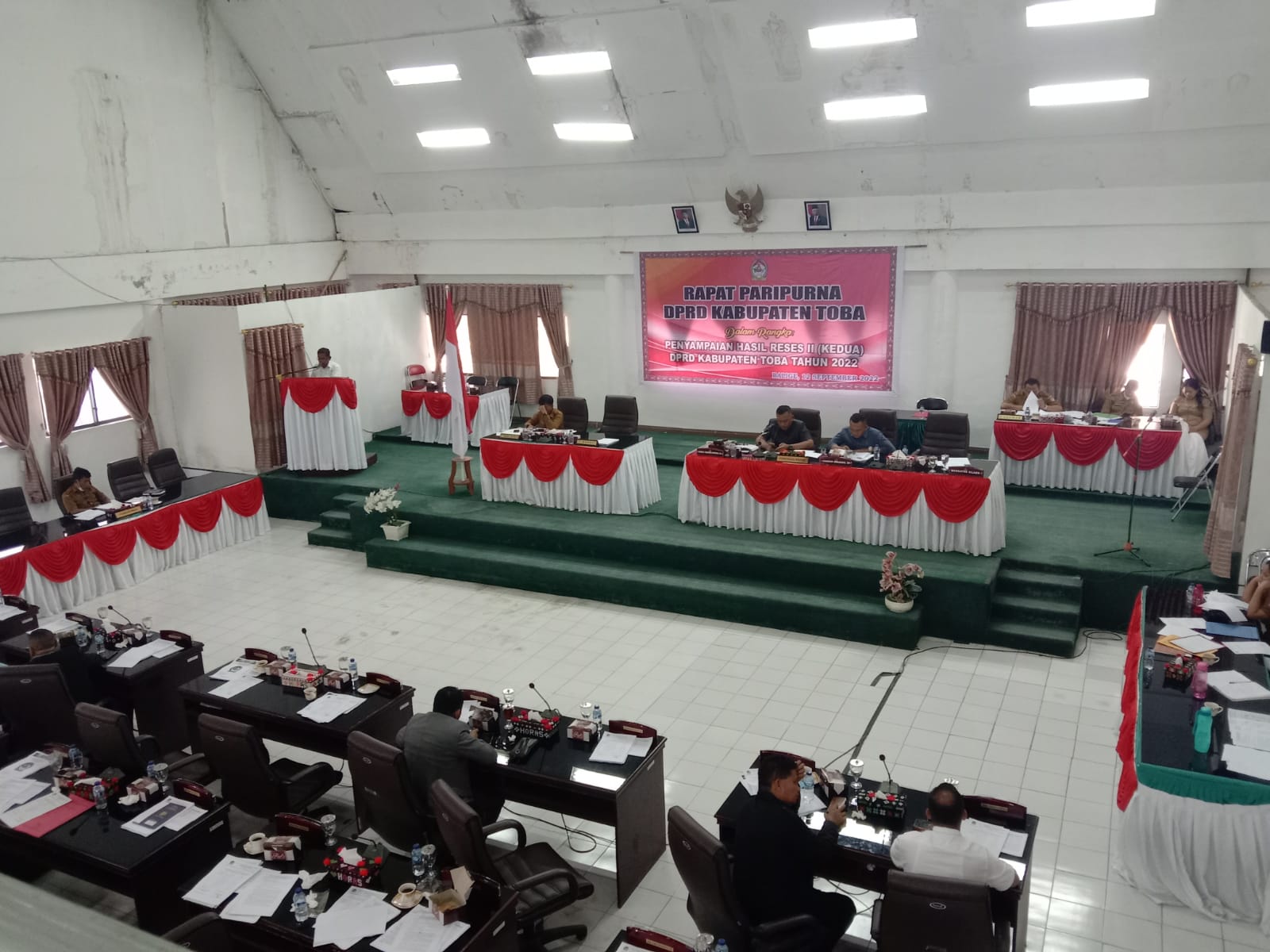DPRD Kabupaten Toba Gelar Rapat Paripurna Penyampaian Hasil Reses II Tahun 2022
