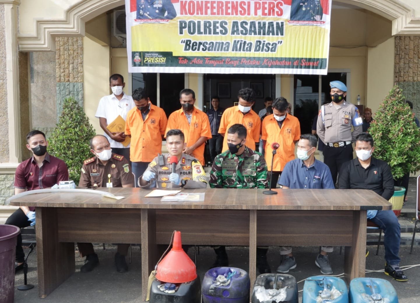 4 Pelaku Penimbunan BBM Solar Bersubsidi Diamankan Polres Asahan