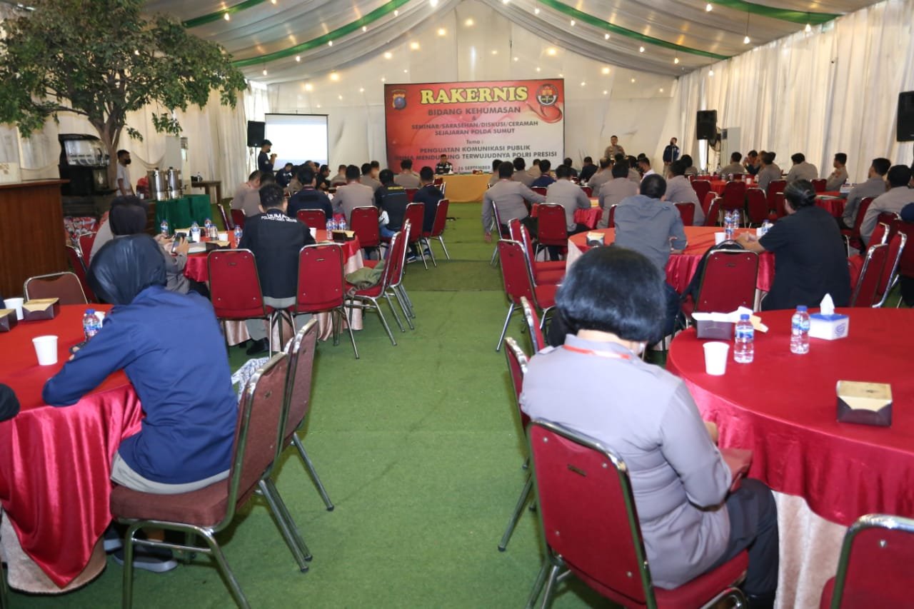 Personel Humas Polres Asahan Ikuti Rakernis Bidang Kehumasan dan Pelatihan Aplikasi Sejajaran Polda Sumut