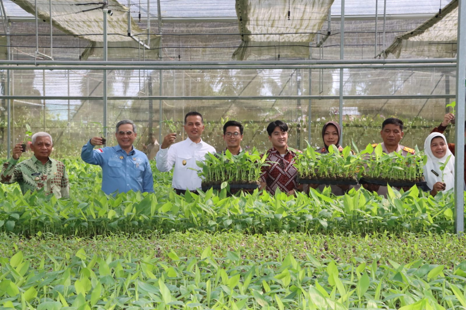 Waka Polres Asahan Hadiri Kunjungan Kerja Wakil Menteri Pertanian RI di Rumdis Bupati Asahan