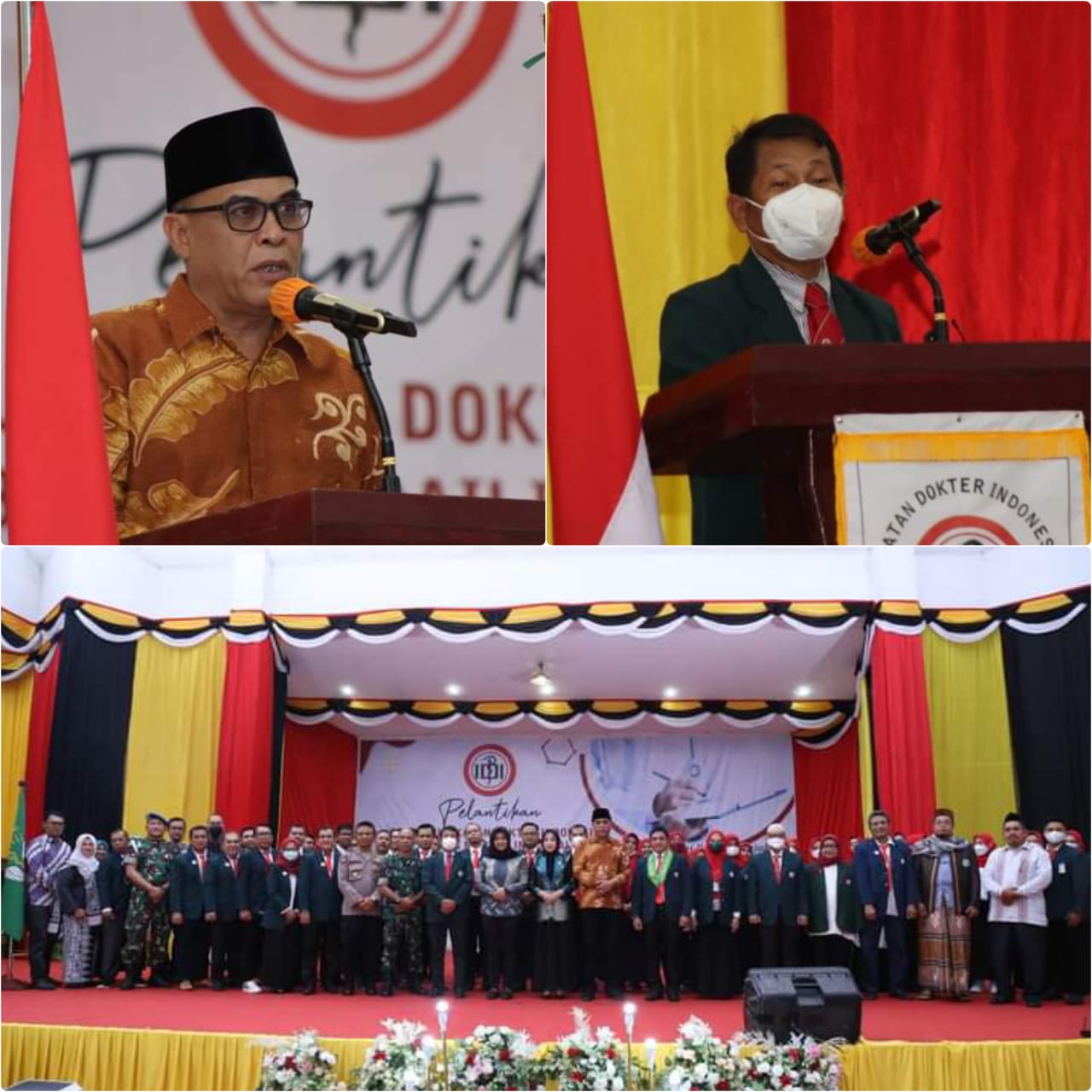 Hadiri Pelantikan IDI Madina,Bupati Berharap IDI Mampu Memberi Pelayanan Terbaik