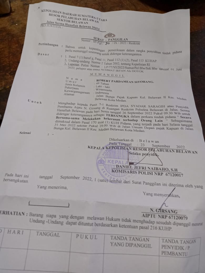 DPP LSM PAKAR Indonesia Menduga Penetapan Tersangka Terhadap Robert Pardamean Sitohang Terkesan Dipaksakan