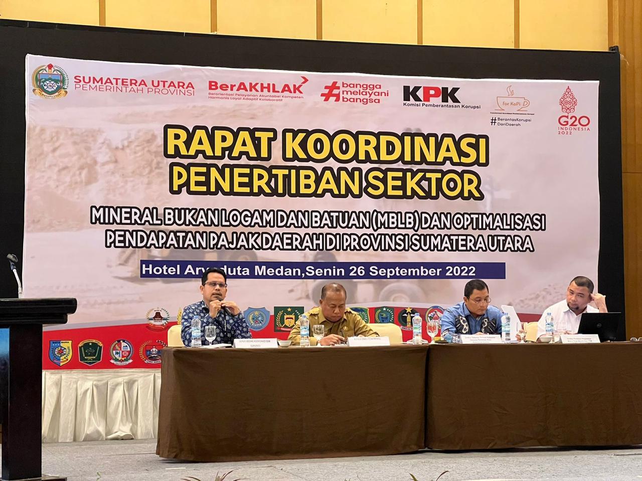 KPK Pastikan Eksekusi Tindak Lanjut Penertiban dan Pembenahan Perizinan MBLB di Sumut