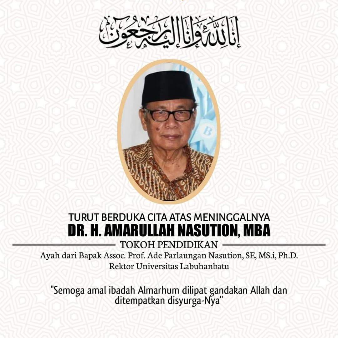 Berita Dukacita, Ketua Ikanas Sumut DR Amarullah Nasution Meninggal Dunia, Ini Profilnya