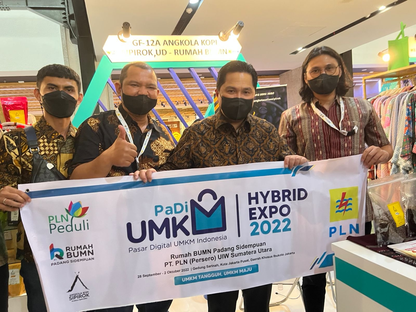 Angkola Kopi Sipirok Tampil di Hybrid Expo Batch 3 Tahun 2022 Mewakili Rumah BUMN Se-Pulau Sumatera