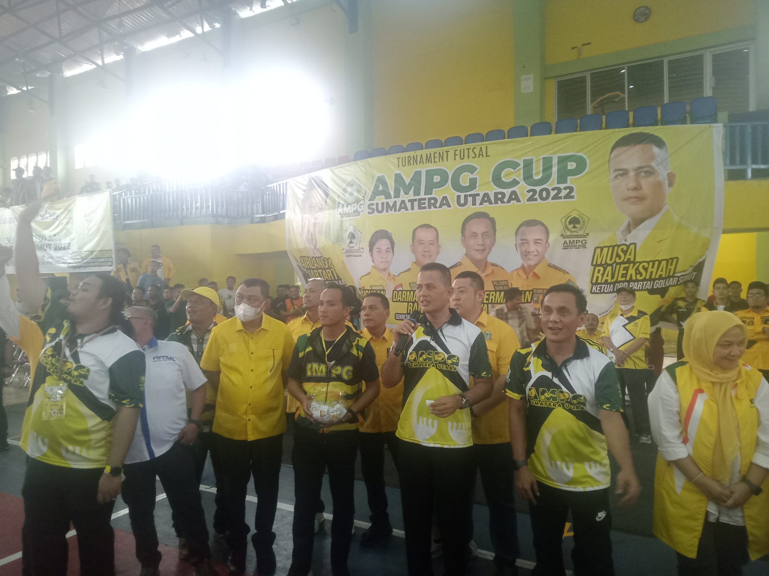Ijek Kick Off Turnamen Futsal AMPG Cup 2022, Musa Rajekshah : Semoga Terlahir Atlet-Atlet Tingkat Nasional