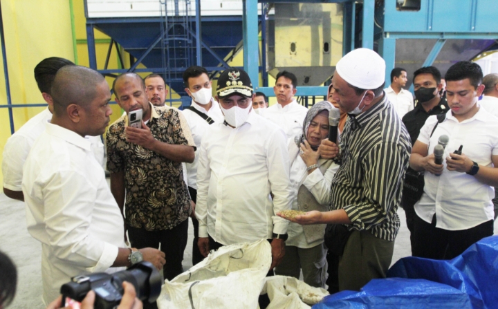 Edy Rahmayadi Tinjau Kilang Padi Modern BUMD di Sergai *Upaya Pemprov Sejahterakan Petani