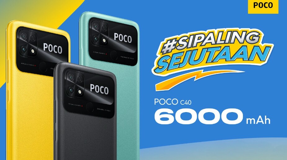 Resmi Diluncurkan, #SiPalingSejutaan POCO C40 Smartphone Sejutaan Baterai 6000mAh Terbesar, Layar Terlebar Harga Paling Ekstrem untuk Anak Muda