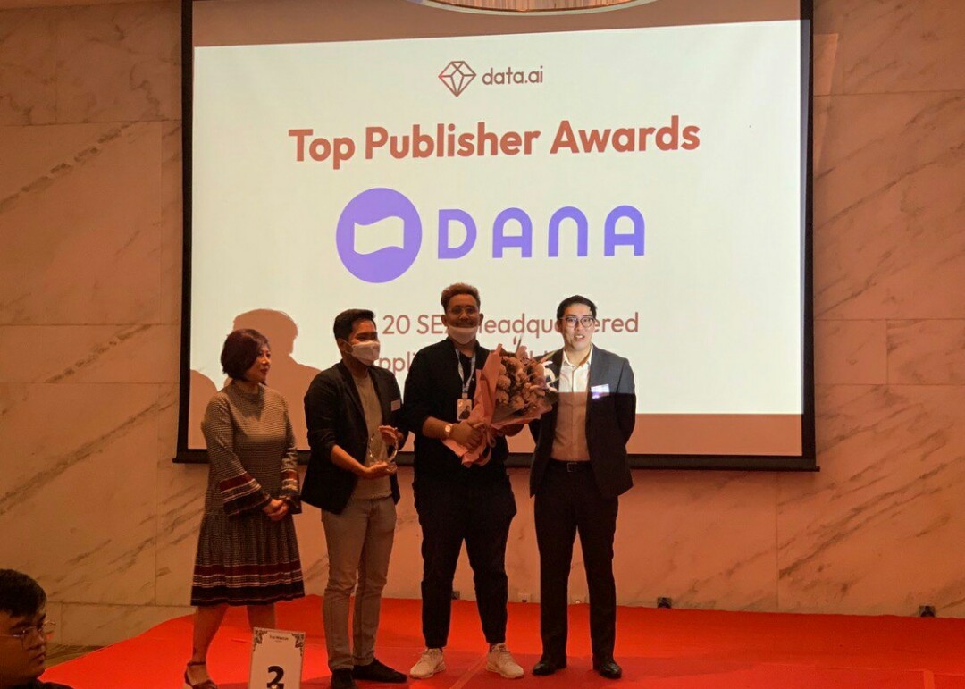 DANA Berhasil Masuk dalam 20 Aplikasi Teratas Asia Tenggara Top Publisher Award