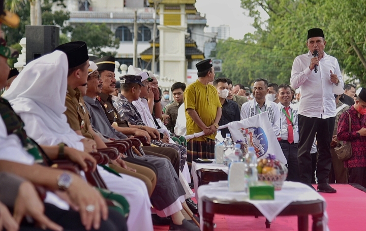 Dampingi Wantimpres Lepas Kirab Merah Putih, Edy Rahmayadi: Sumut ini Kompak