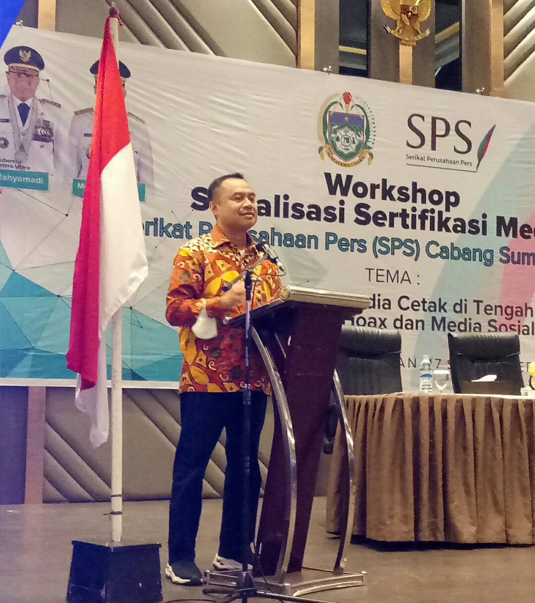 Ketua SPS Sumut : Media Cetak Tetap Bertahan dari Gempuran Hoax dan Medsos SPS Sumut Gelar Workshop Sosialisasi Sertifikasi Media