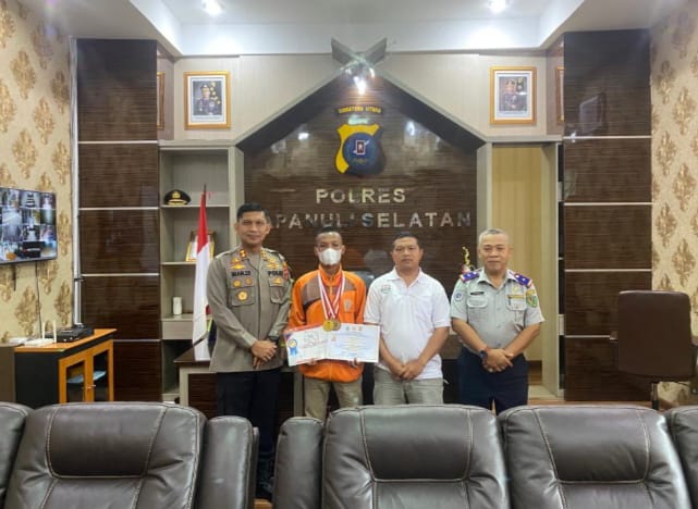 Terima Silaturahmi Atlet Karate, Kapolres : Semoga Terlahir Atlet-atlet Beladiri Terbaik di Tapsel