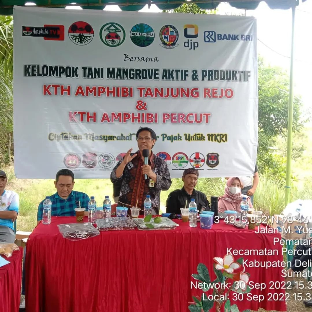 Kanwil DJP Sumut I dan KTH Amphibi Dukung UMKM Mangrove Peduli Pajak