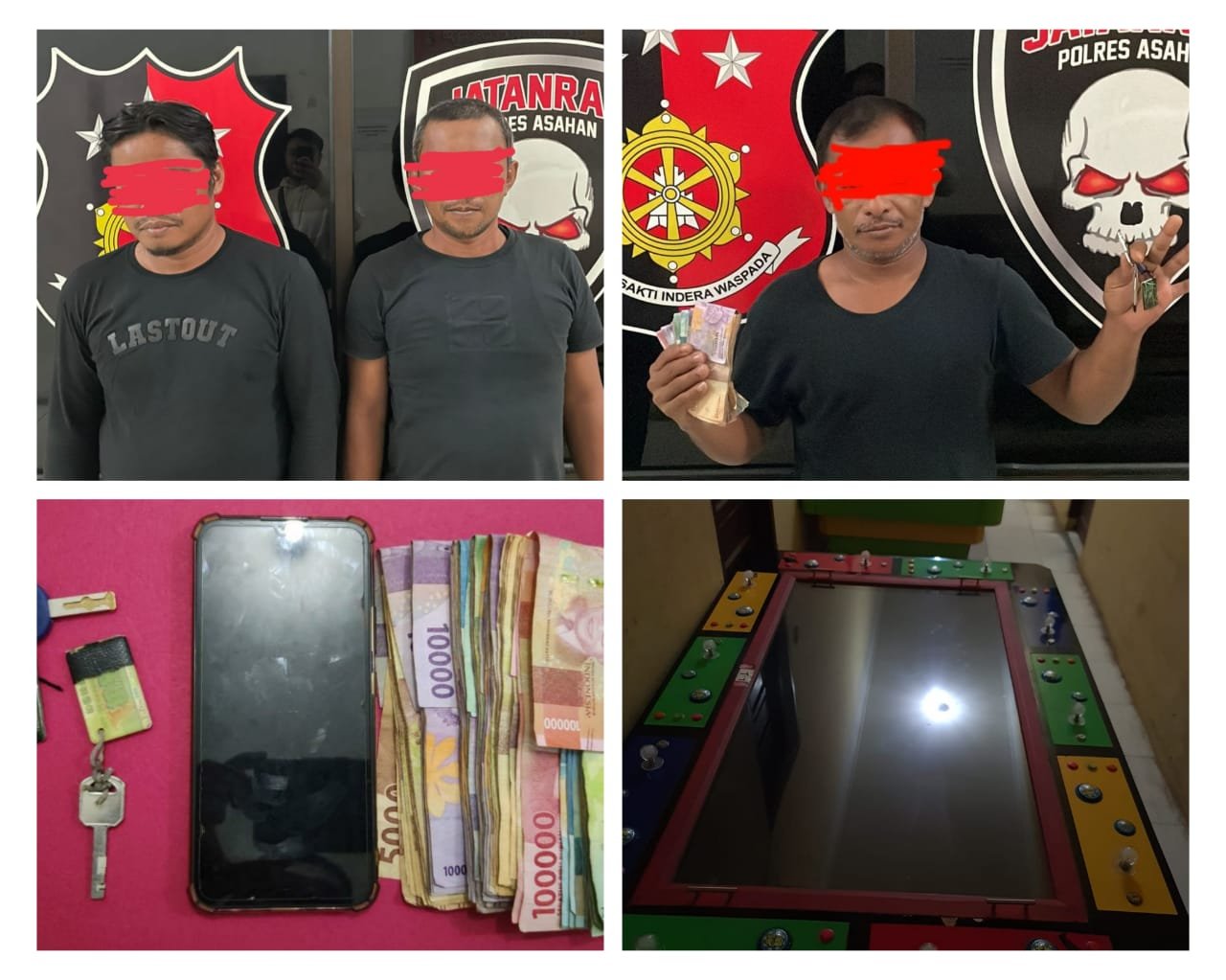 Polres Asahan Ringkus 3 Pelaku Judi Tembak Ikan