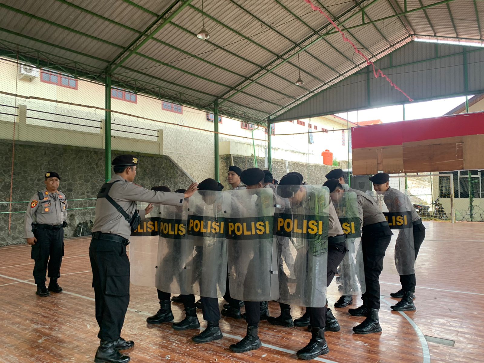 Polres Tapsel Gelar Latihan Dalmas