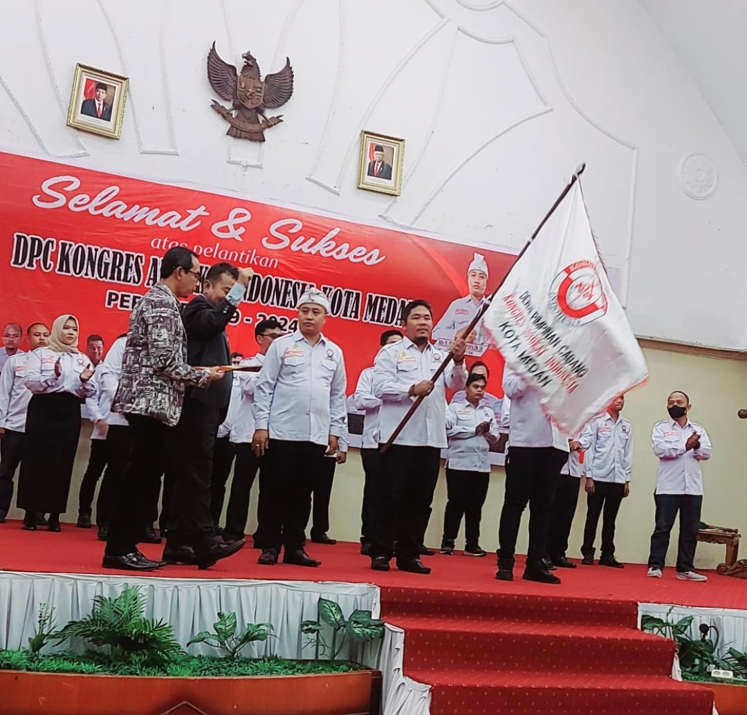DPC KAI Medan Dikukuhkan M Sakti Siregar Didaulat Jadi Ketua, Ini Pesan Borkat SH
