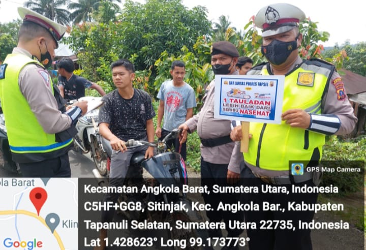 Kasat Lantas Polres Tapsel Akp Sofyan H. Nst Pimpin Operasi Zebra Toba di Hari Ke â€“ 6