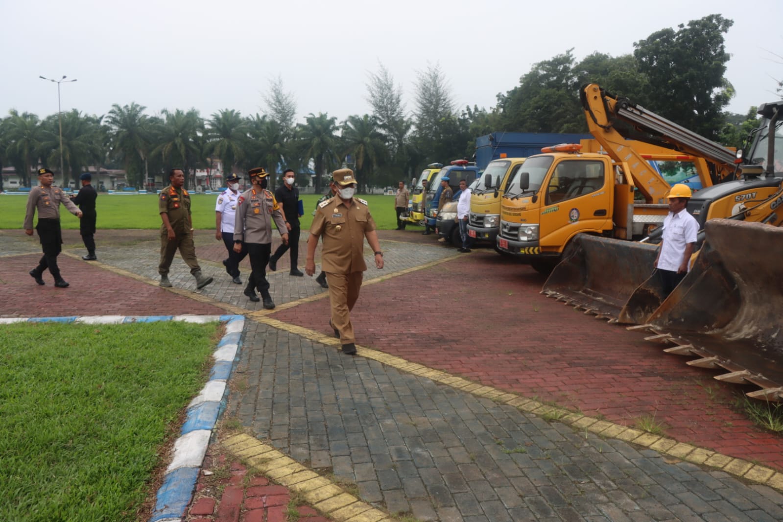 Polresta Deli Serdang Bersama Dengan Pemerintahan Kabupaten Deli Serdang Gelar Apel Kesiapsiagaan Penanggulangan Bencana*