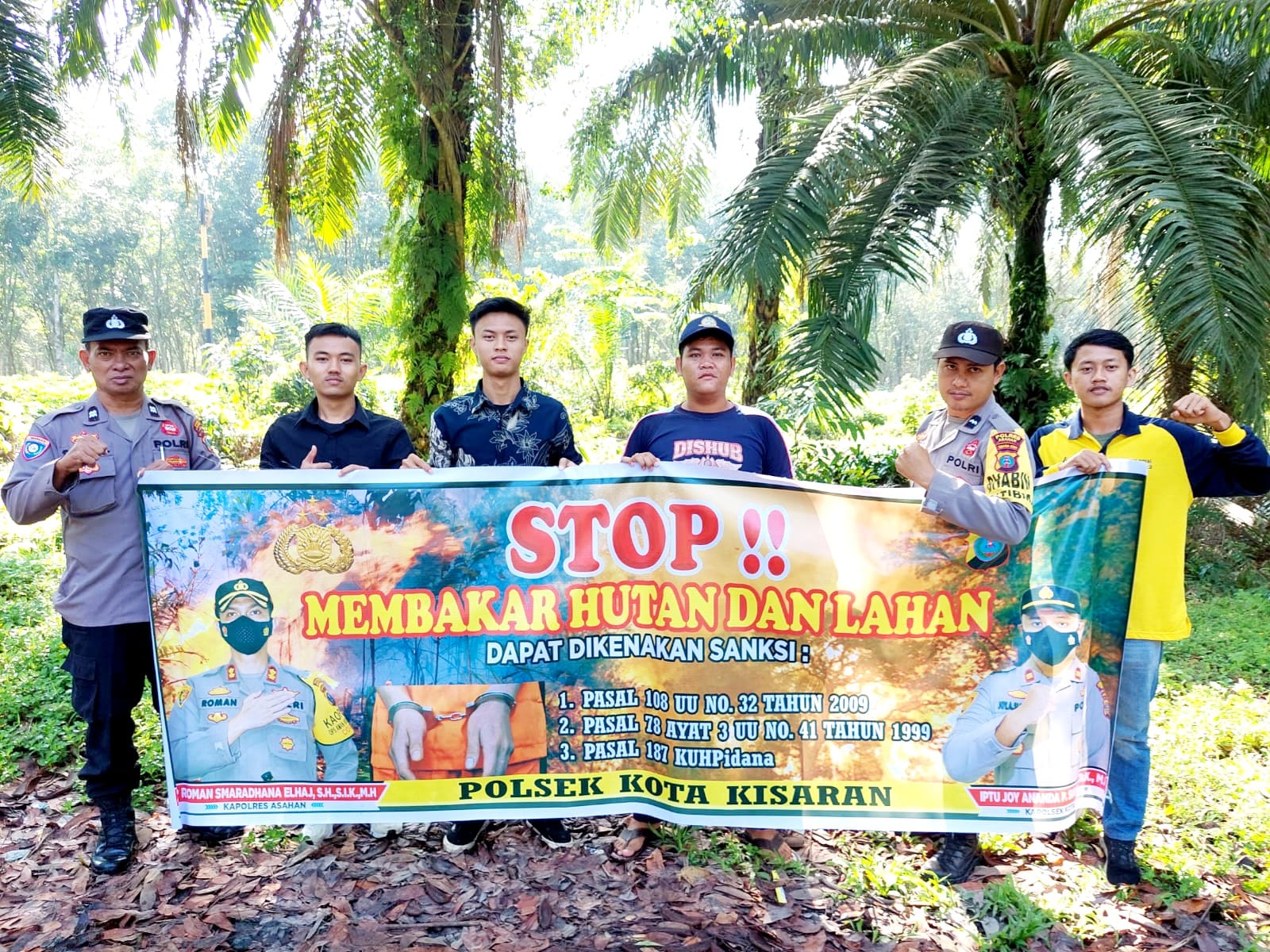 Polsek Kota Kisaran Sosialisasi Bahaya Karhutla