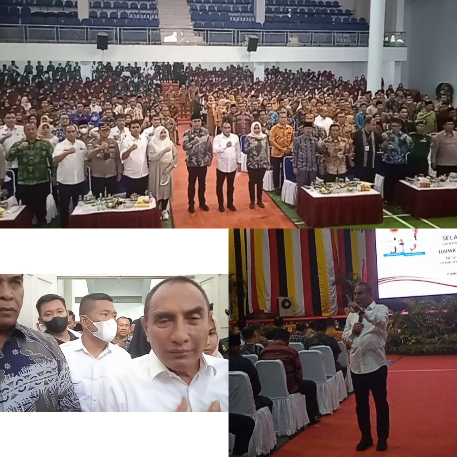 Edy Rahmayadi Beri Motivasi Bupati Dan Raja-Raja Saat Pertemuan DI Gedung Serba Guna Madina