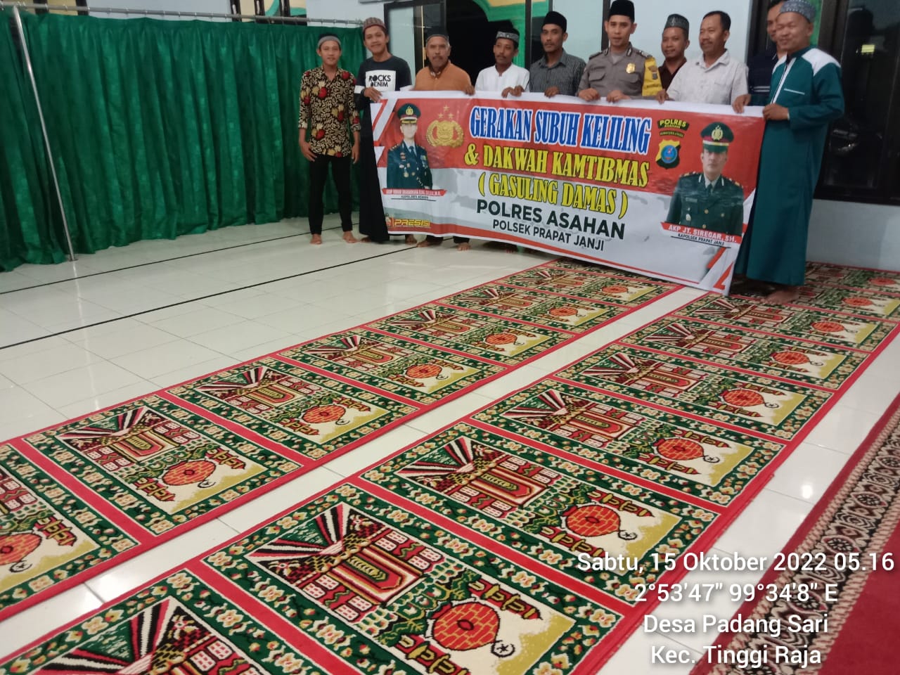 Menjauhi Faham Radikal dan Berantas Peredan Narkoba, Polsek Prapat Janji Lakukan Gasuling Damas