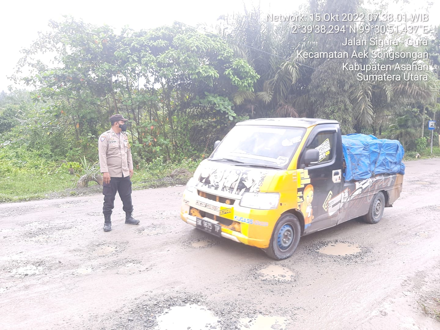 Hindari Kemacetan, Personil Polsek Bandar Pulau Strong Point