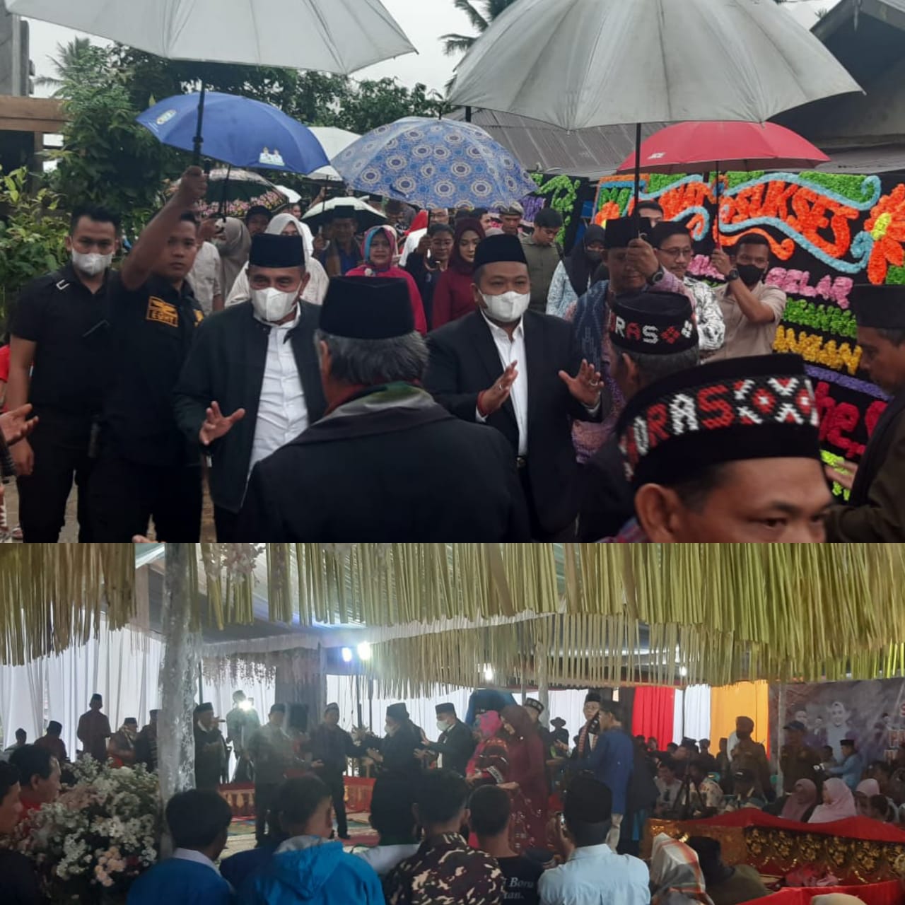 Bupati Tapsel Dampingi Gubsu, Di Sambut Tokoh Adat Hatabosi Haunatas Marancar