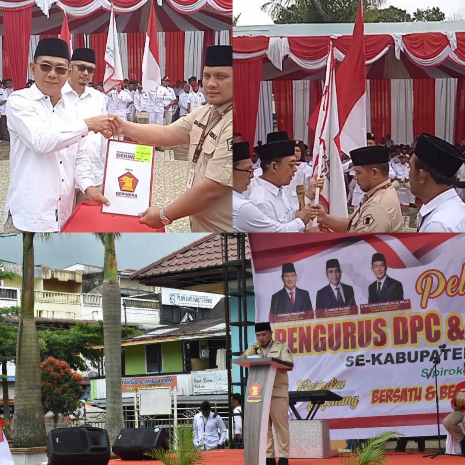 Abdul Basith Dalimunthe Dikukuhkan Sebagai Ketua DPC Partai Gerindra Tapsel, 