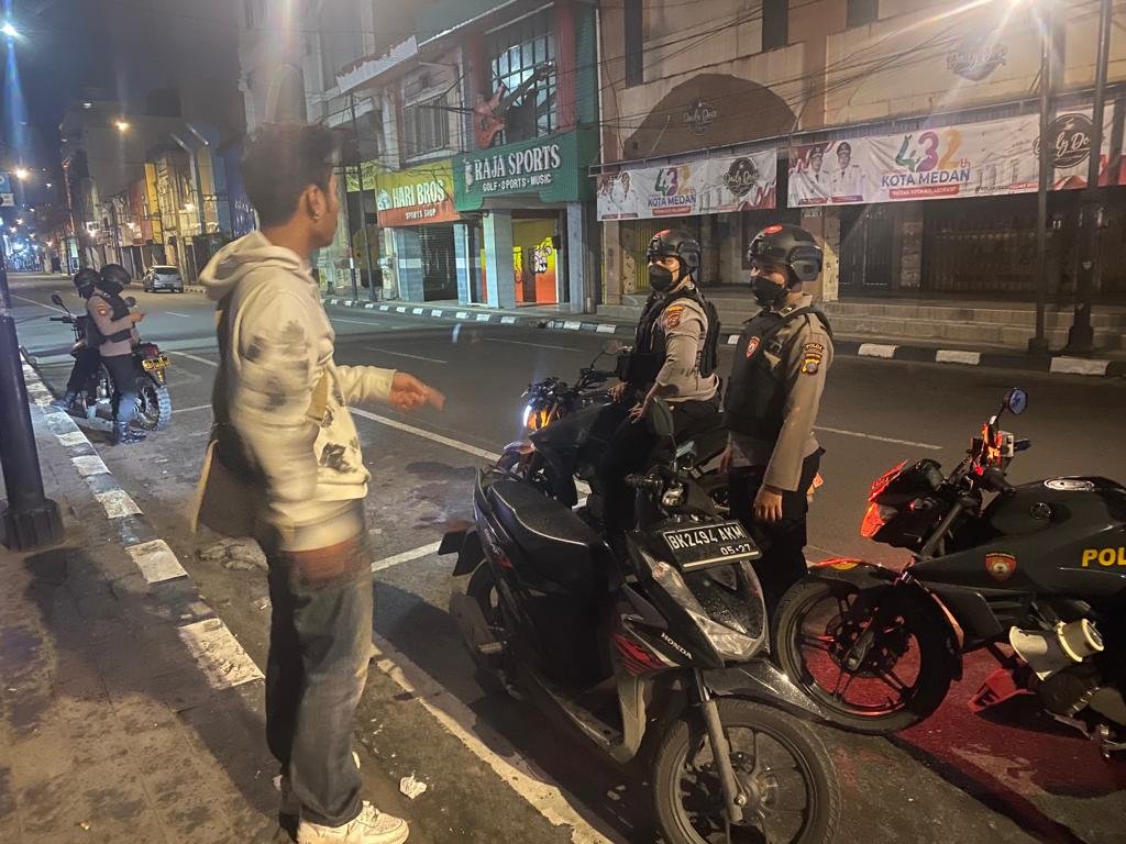 Antisipasi Kasus 3C dan Aksi Tawuran Serta Balapan Liar, Sat Samapta Polrestabes Medan Lakukan PatroliÂ 