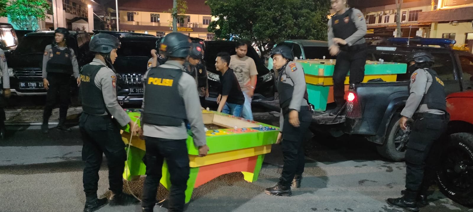 Polsek Percut sei tuan Berantas Judi