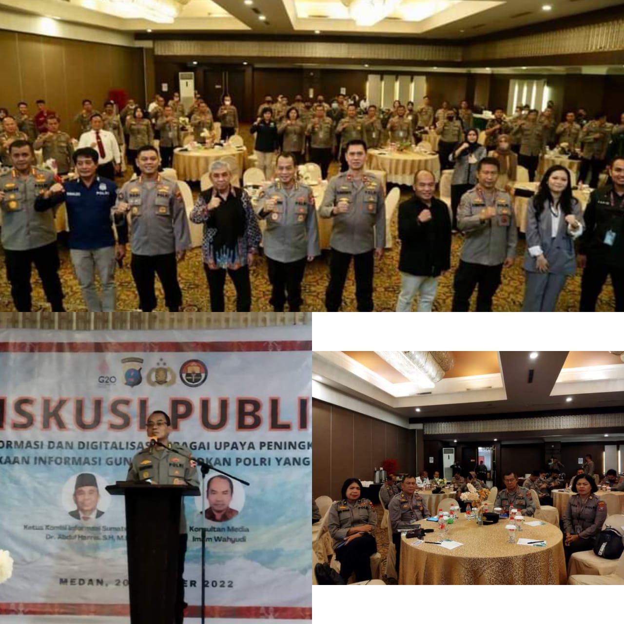 Kasi Humas Jajaran Polda Sumut Ikuti Diskusi Publik 