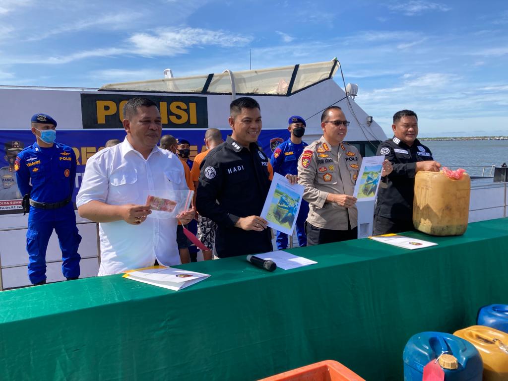 Ditpolair Polda Sumut Berhasil Amankan Perompak Laut Yang Menggunakan Senjata Airsofgun