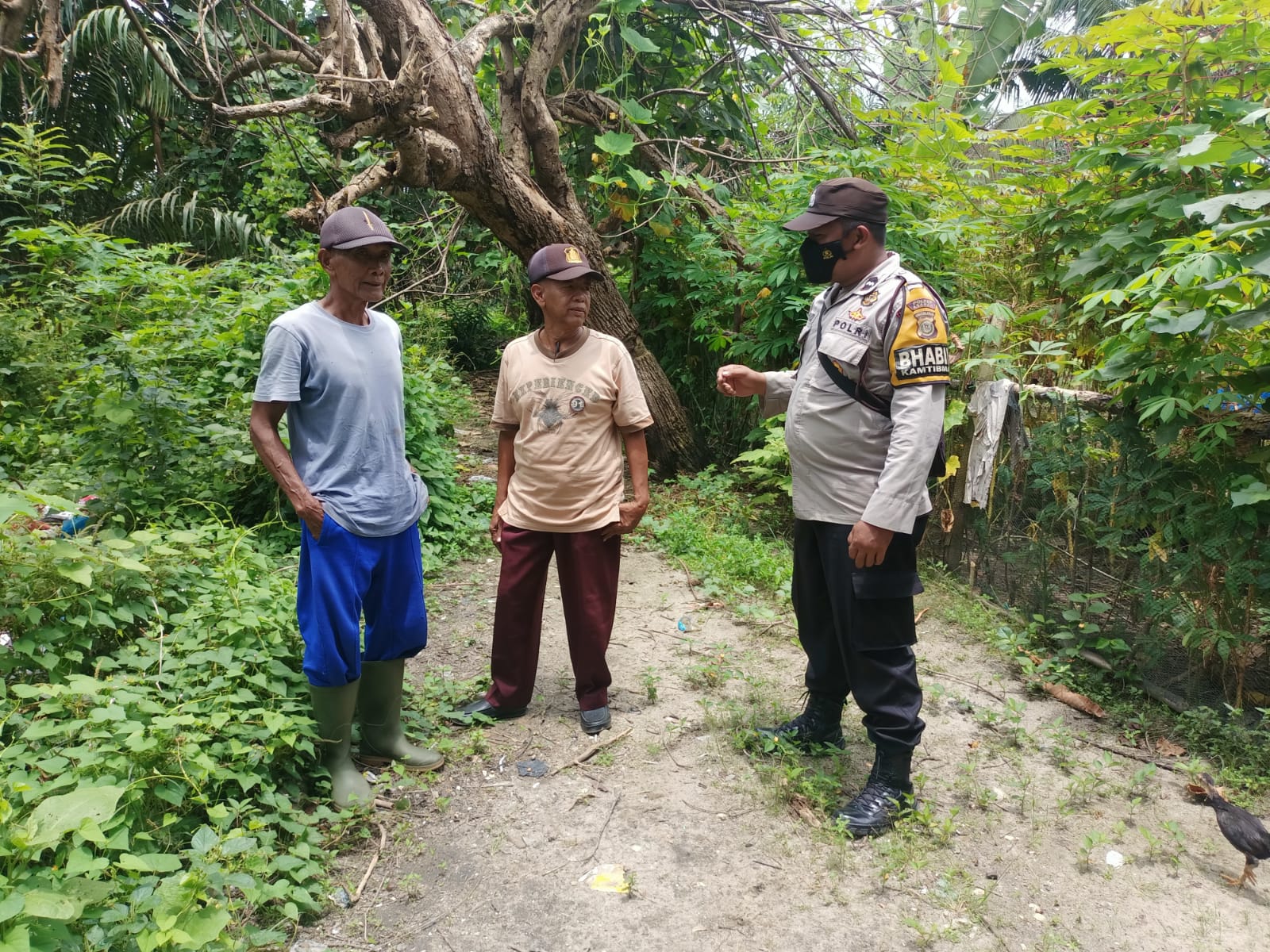Bhabinkamtibmas Polsek Pulau Raja Gelar Sosialisasi Karhutla
