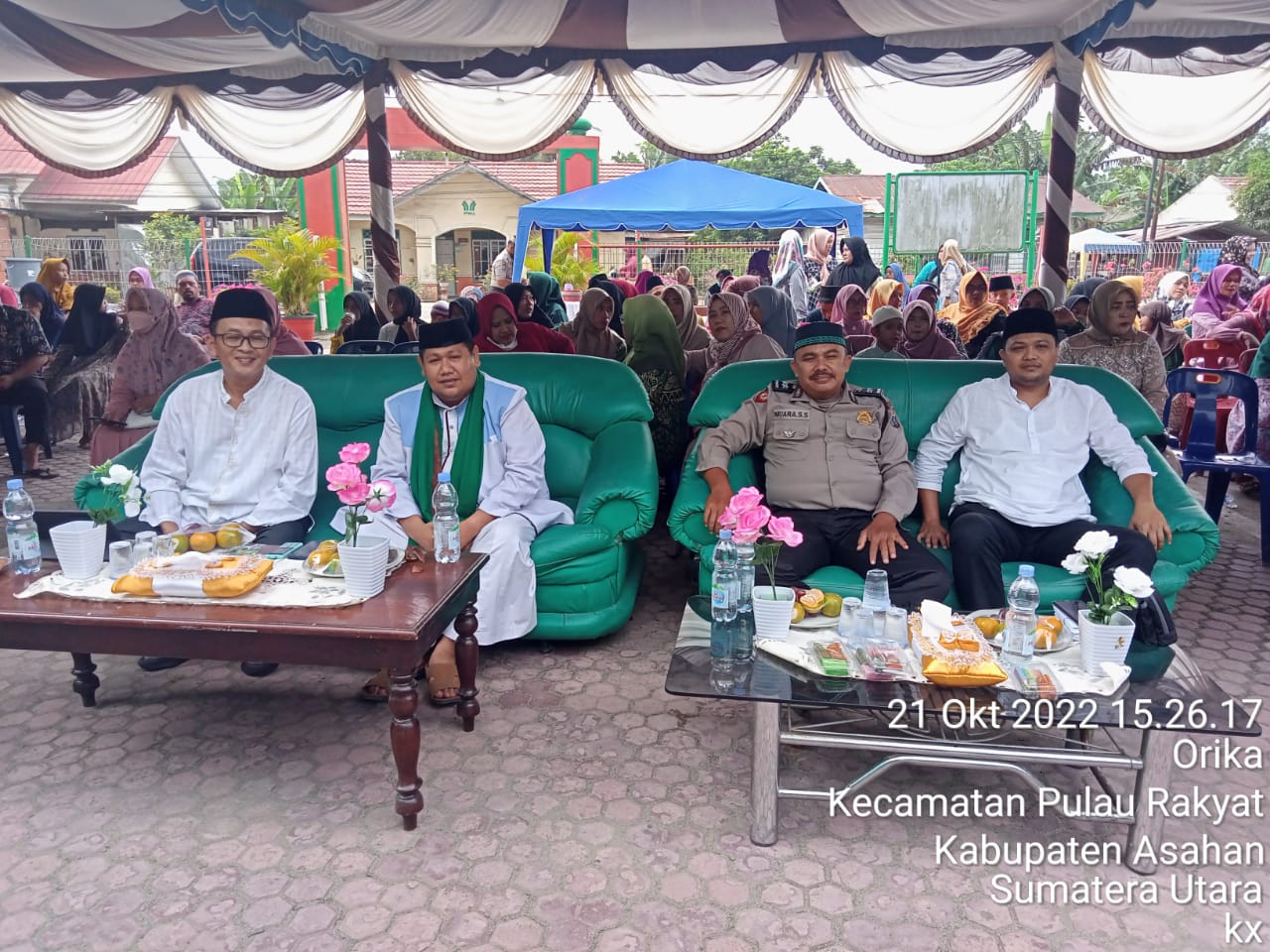 Kanit Binmas Polsek Pulau Raja Hadiri Peringatan Maulid Nabi Muhammad SAW