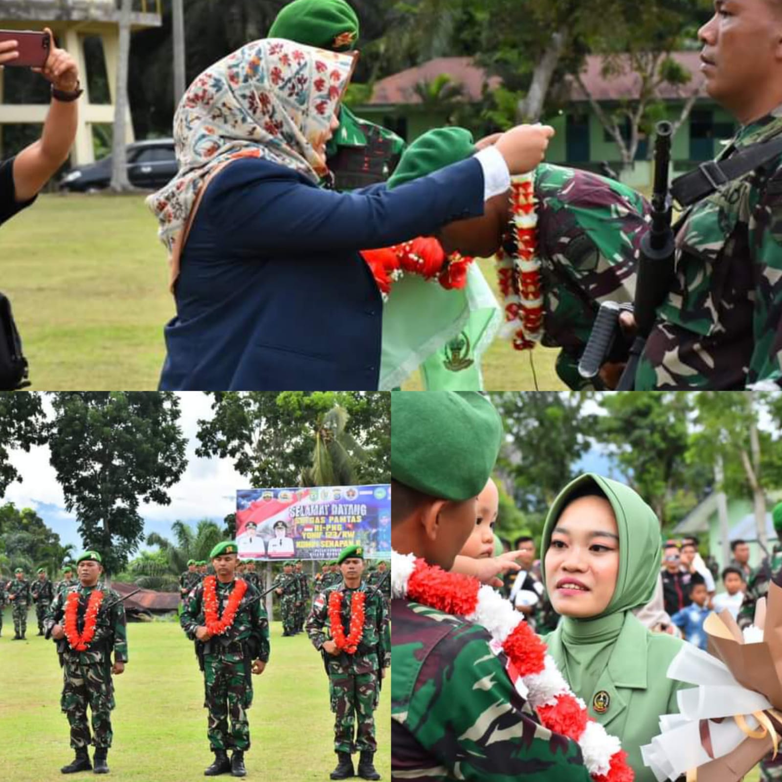 Wabup Madina Pimpin Upacara Penyambutan Satgas Pamtas RI-PNG 