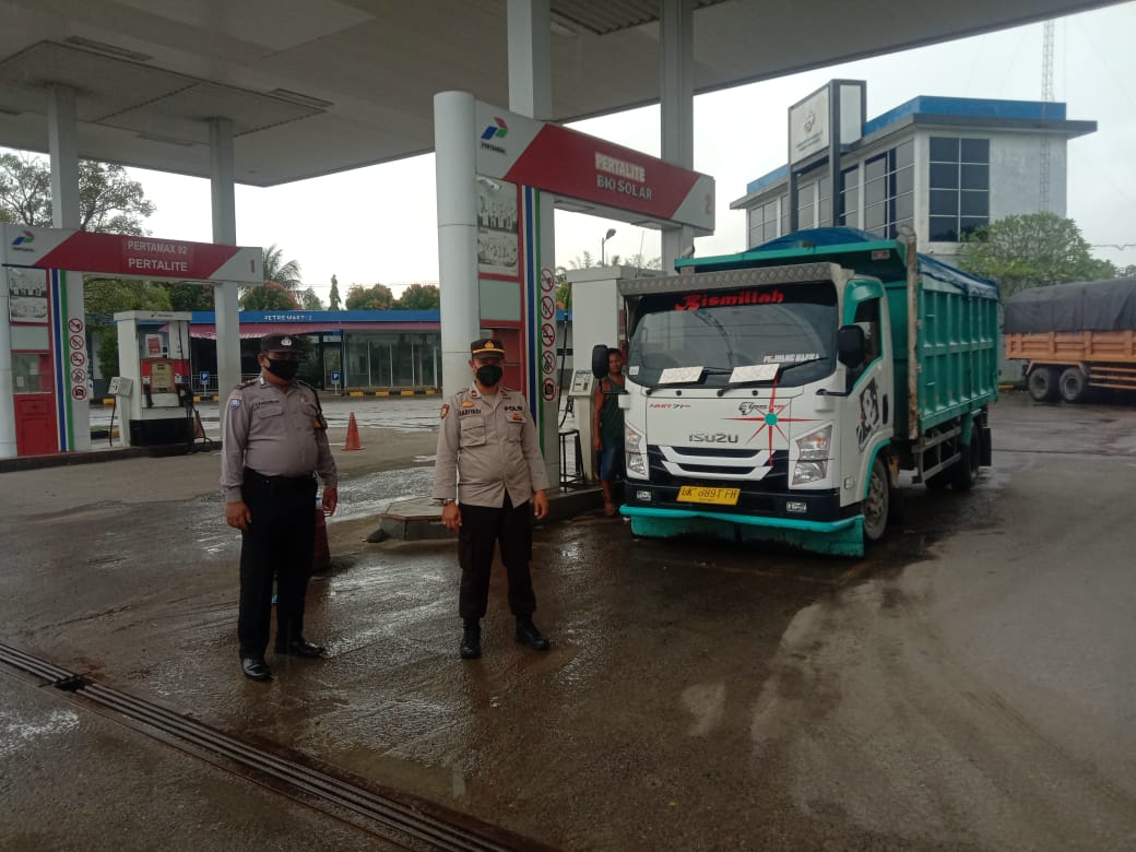 Polsek Pagar Merbau Laksanakan Patroli Monitoring BBM di SPBU