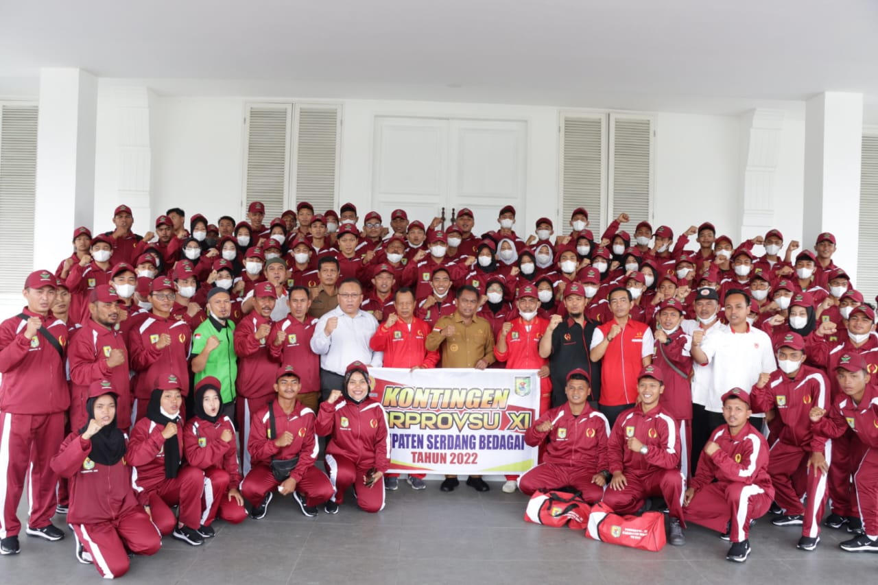 Bupati Sergai Lepas 137 Atlet ke Ajang Porprovsu 2022