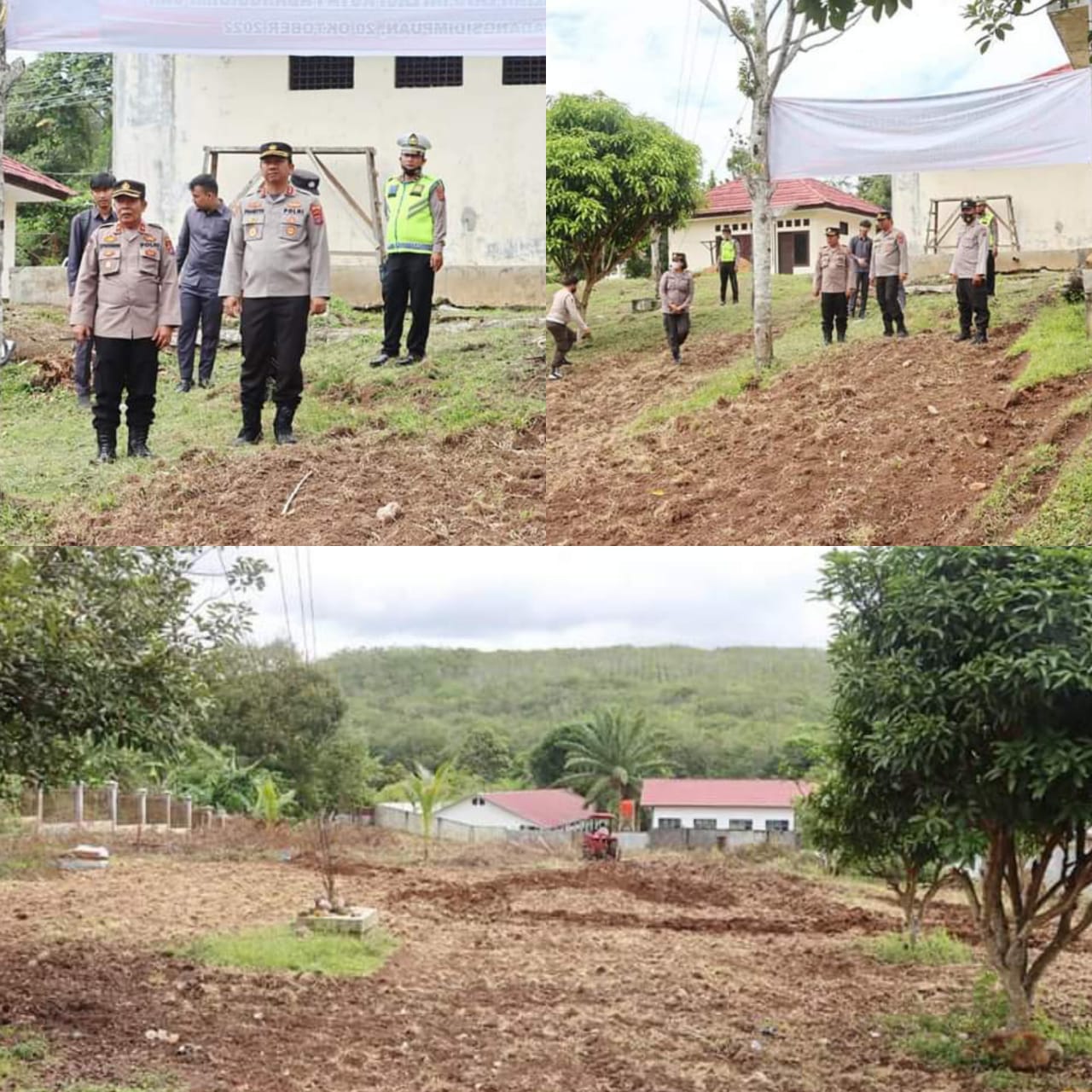 Kapolres Padangsidimpuan tinjau Lahan di Mako Polsek Batunadua 