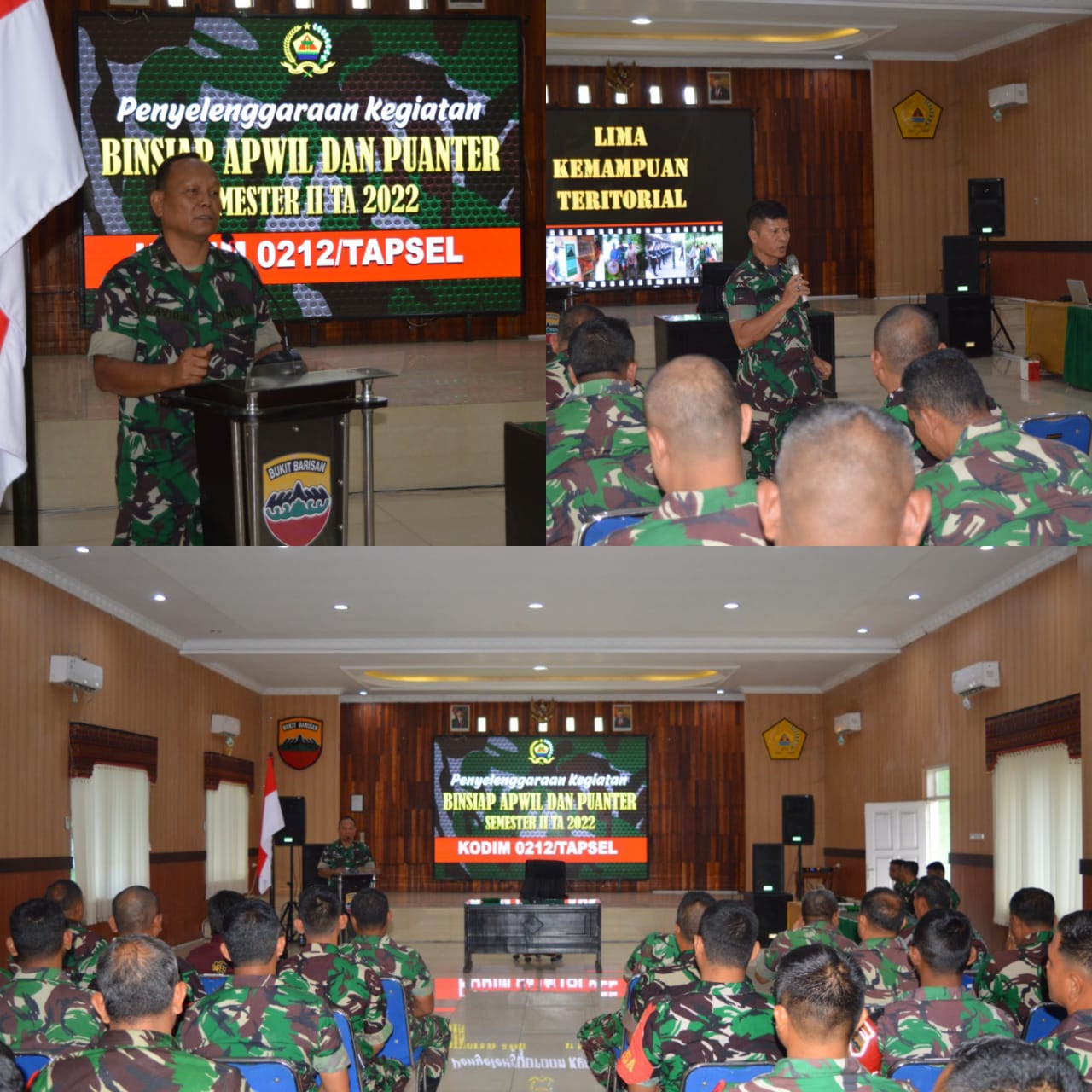 Kodim 0212/TS Gelar Pelatihan Binsiap Apwil Dan Puanter Semester II TA 2022 